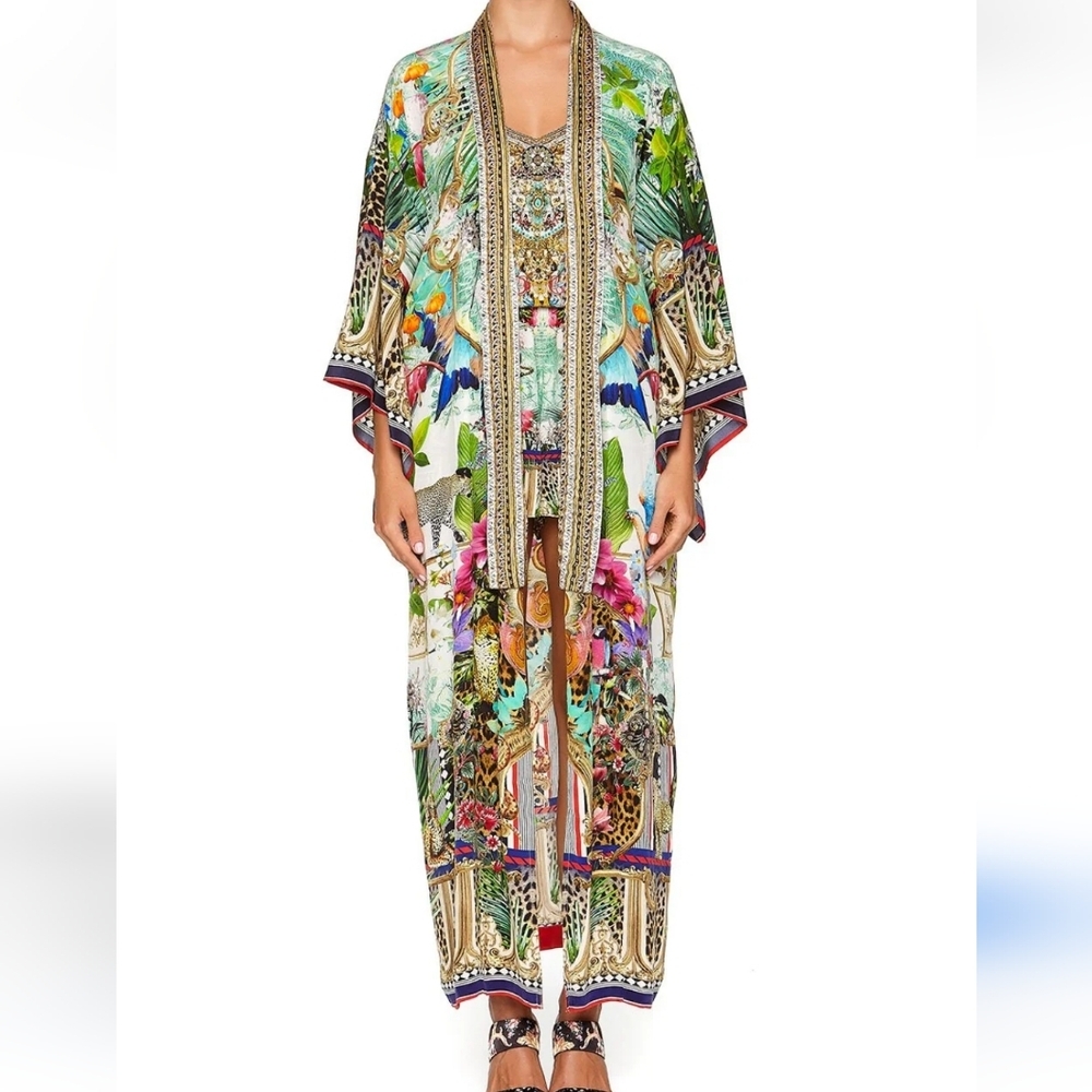 Camilla Kimono Coat Champagne Coast Nwt Size Large